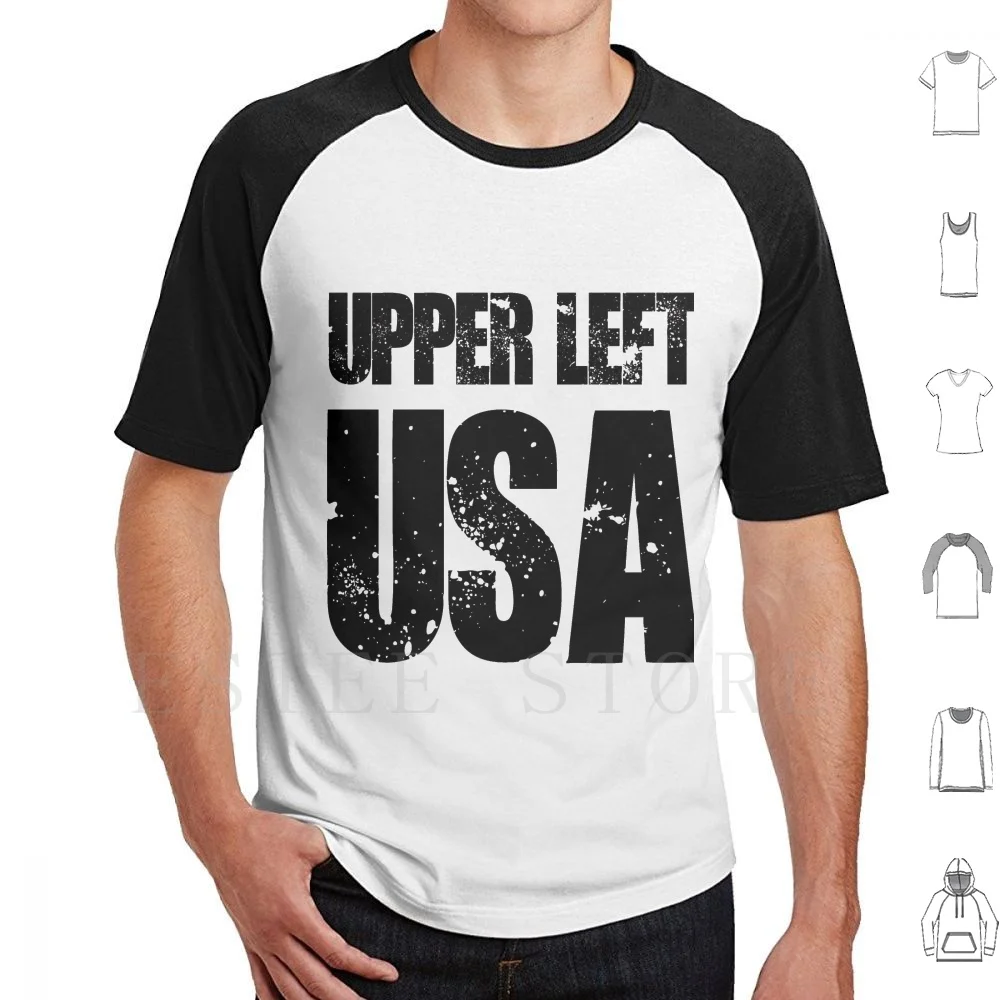 Upper Left Usa T Shirt Print Cotton Upper Left Usa Washington Northwest Pacific Northwest Sea Town Emerald City Emerald Cit