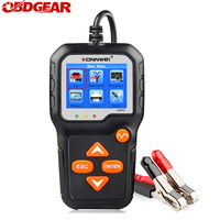 KONNWEI KW650  6V 12V Car Battery Tester 100-2000 CCA Motorcycle Battery System Analyzer Charging Cranking Test Diagnostic Tool