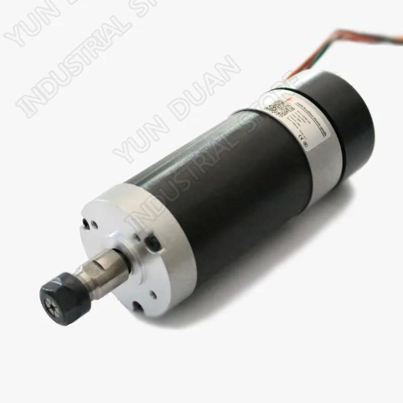 

500W Brushless spindle 60Ncm 12000rpm DC 48V 55mm motor ER11 Collets for CNC drilling milling Carving Metal plastic wood working