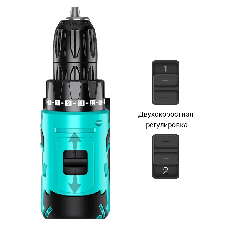 SOLGOO 12V 21V Electric Drill Cordless Electric Screwdriver Wireless Power Driver DC Lithium Ion Battery Household Rechargeable
