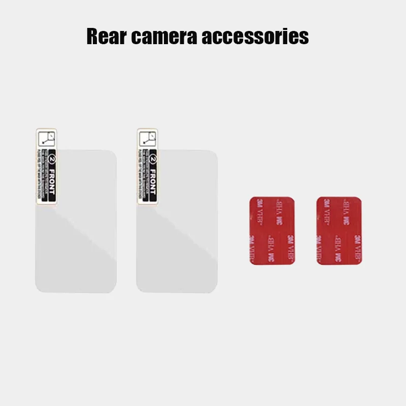 For 70mai A500S A800 A800S 4K Dash Cam Rear camera special electrostatic film +3M adhesive 2PCS + auxiliary tools