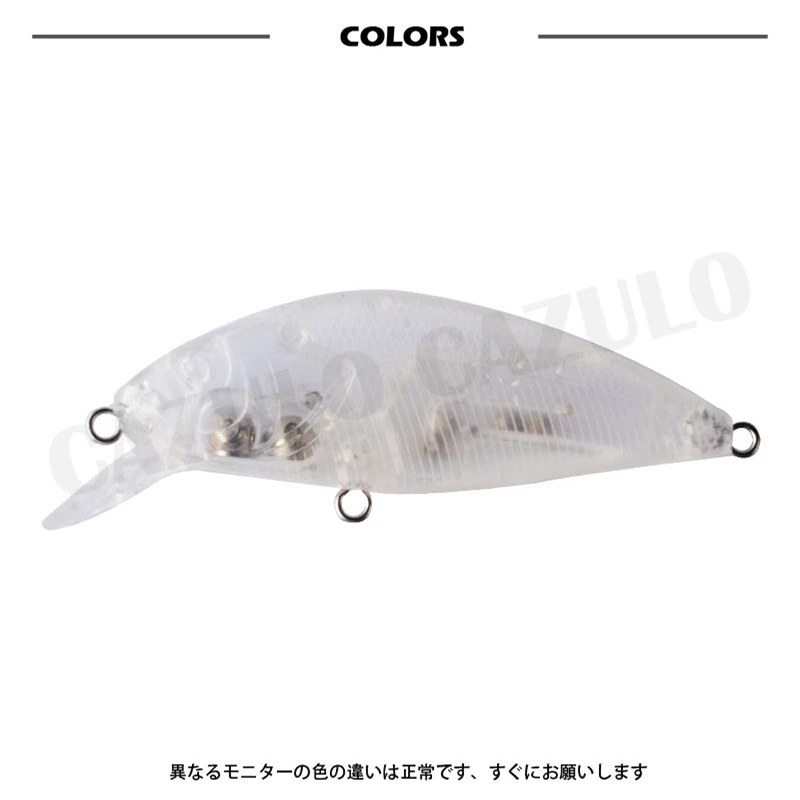 Phụ Kiện Câu Cá Trống Không Phủ Sơn Dụ Minnow 5.4G 69Mm Đánh Chìm ABS Tự Làm Nhân Tạo Mồi Pesca Wobblers Peche Một La carpe Leurre