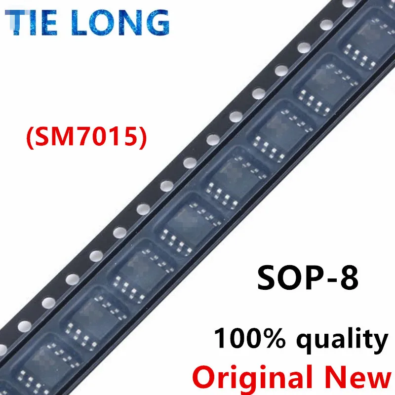 5 pces sm7015 ac/dc pwm interruptor de alimentação SOP-8pin