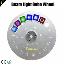 Dj Disco Stage Light 200W 5R 230W 7R Beam Light Pattern Disc Gobo Wheel Moving Head Lights Glass Gobo Color Rotate Wheel Plate