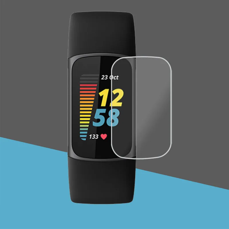 Película protectora transparente de TPU suave para Fitbit Charge 6/5/4/3, Protector de pantalla de pulsera inteligente, accesorios de pulsera inteligente, 5 piezas