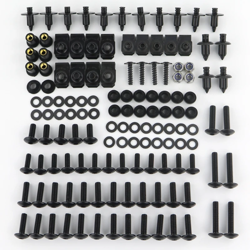 Fit Für Yamaha YZF R125 YZF R25 R3 FZ1 FZS1000 Fazer FZ6 Fazer FZ6R FZR600 Motorrad Komplette Voll Verkleidung Schrauben Kit Clips Muttern