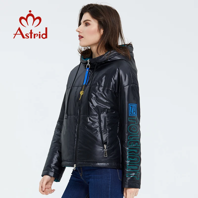 Aster d-Parka con diseño de gorra para mujer, ropa de abrigo informal de algodón fino, ropa corta de alta calidad, ZM-3083 de Color brillante,