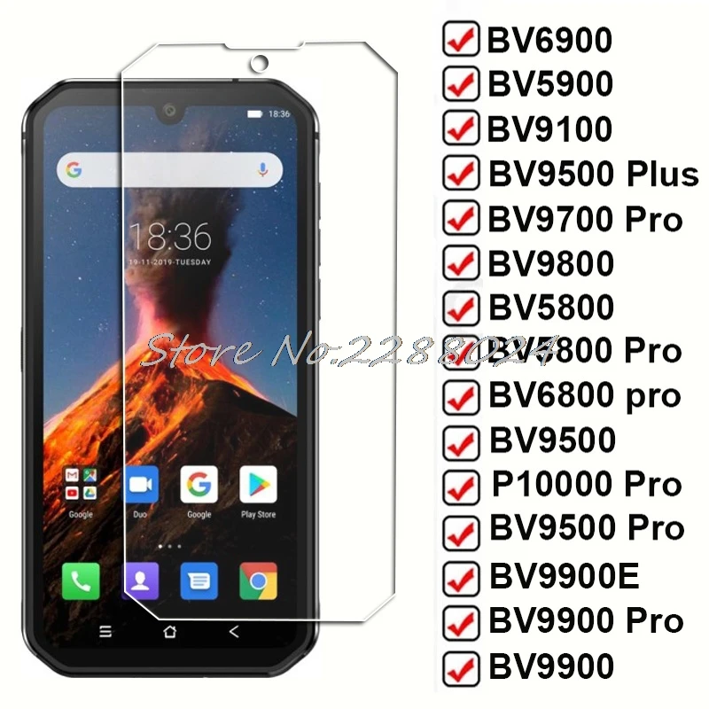 Glass For Blackview BV6900 BV9100 BV5900 Oscal C70 A53 Plus BV9700 Pro BV9800 BV5800 BV680 BV9900 BV9900E Screen Protector Film