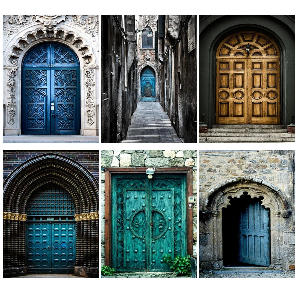 Old Building Door Religion Gate Morocco Posters Wall Art Canvas Painting Nordic Poster Wall Pictures For Living Room Unframed