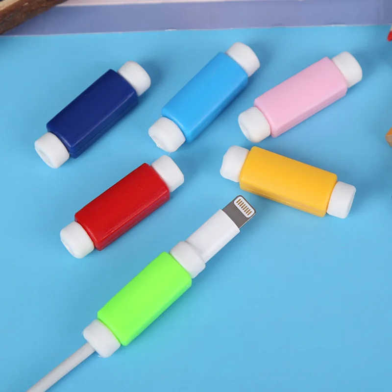 Cable Protector Data Line Colors Cord Protector Protective Case Long Size Cable Winder Cover For iPhone USB Charging Cable