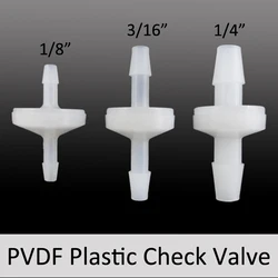 5~100PCS ozone check valve/pvdf non-return valve for ozone/Corrosion plastic one way valve1/8 3/16 1/4 3.2mm4.8mm6.4mm NEW