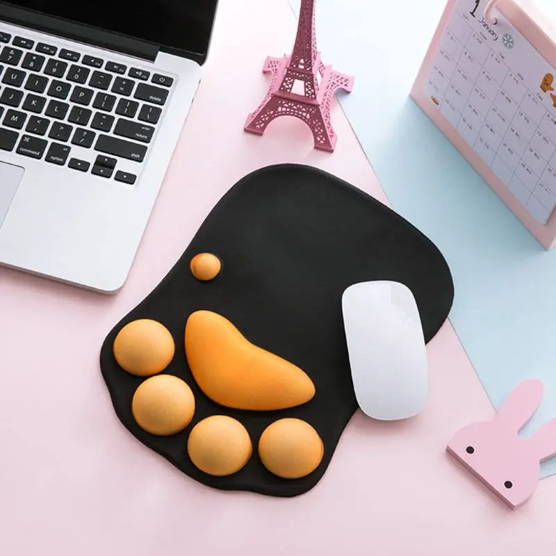 High Quality Cute Cat Paw Mouse Pad Nonslip Silicone Mice Mat PC Computer Wrist Rest Support