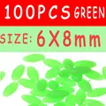 6x8mm 100 piezas verde