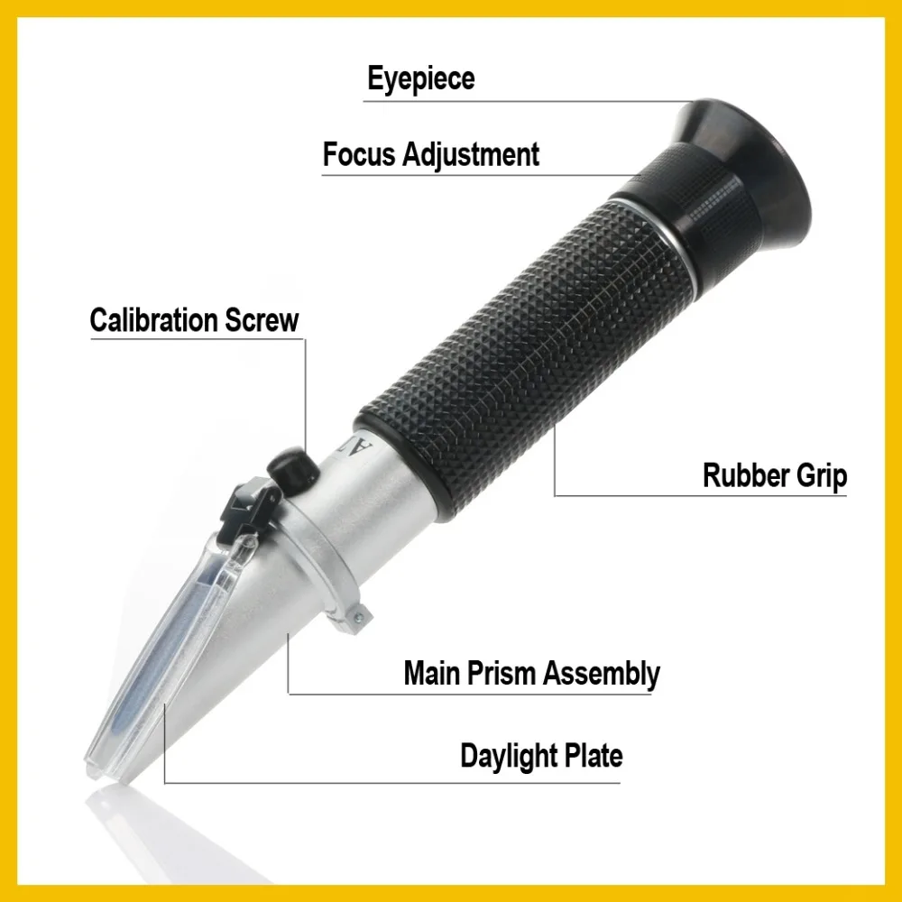 RZ Human Clinical Urine Protein Tester 0-12g/dl Serum Protein Urine SG RI Tri Scale ATC Refractometer