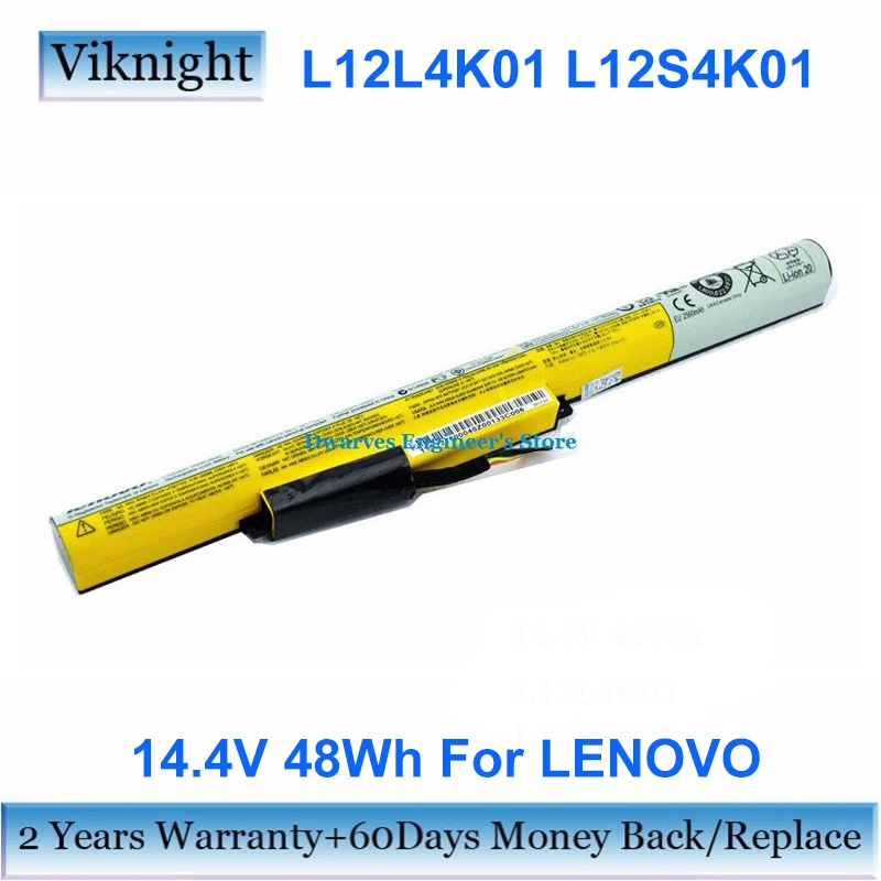 

New L12S4K01 Laptop Battery for LENOVO IdeaPad P500 Battery L12M4F02 L12L4K01 L12S4E21 L12M4E21 L12M4F02 L12M4K01 14.4V 48Wh