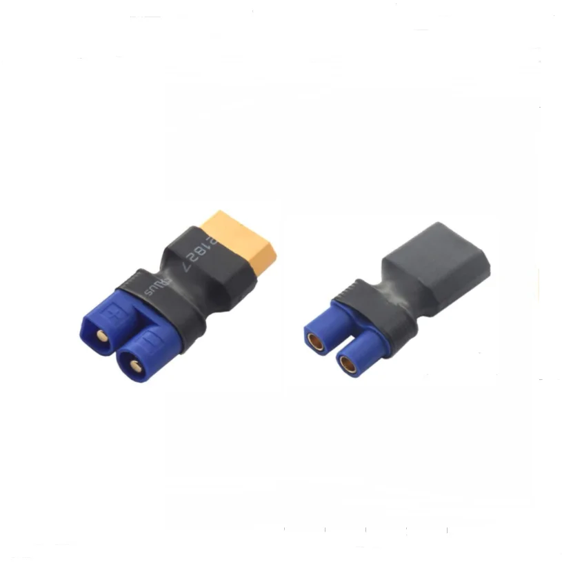 2 Pcs EC3 Male Female to XT60 Deans Mini Tamiya XT30 Tamiya MPX Male Female Connector Plug Adapter for RC Model Battery ESC