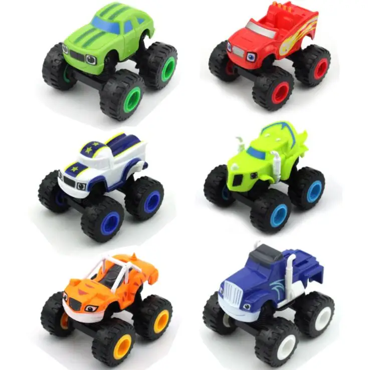 Monstere Machines Car Toys Russian Miracle Crusher Truck Vehicles Figure Blazed Toys For Children Birthday Gifts Blazer Toys