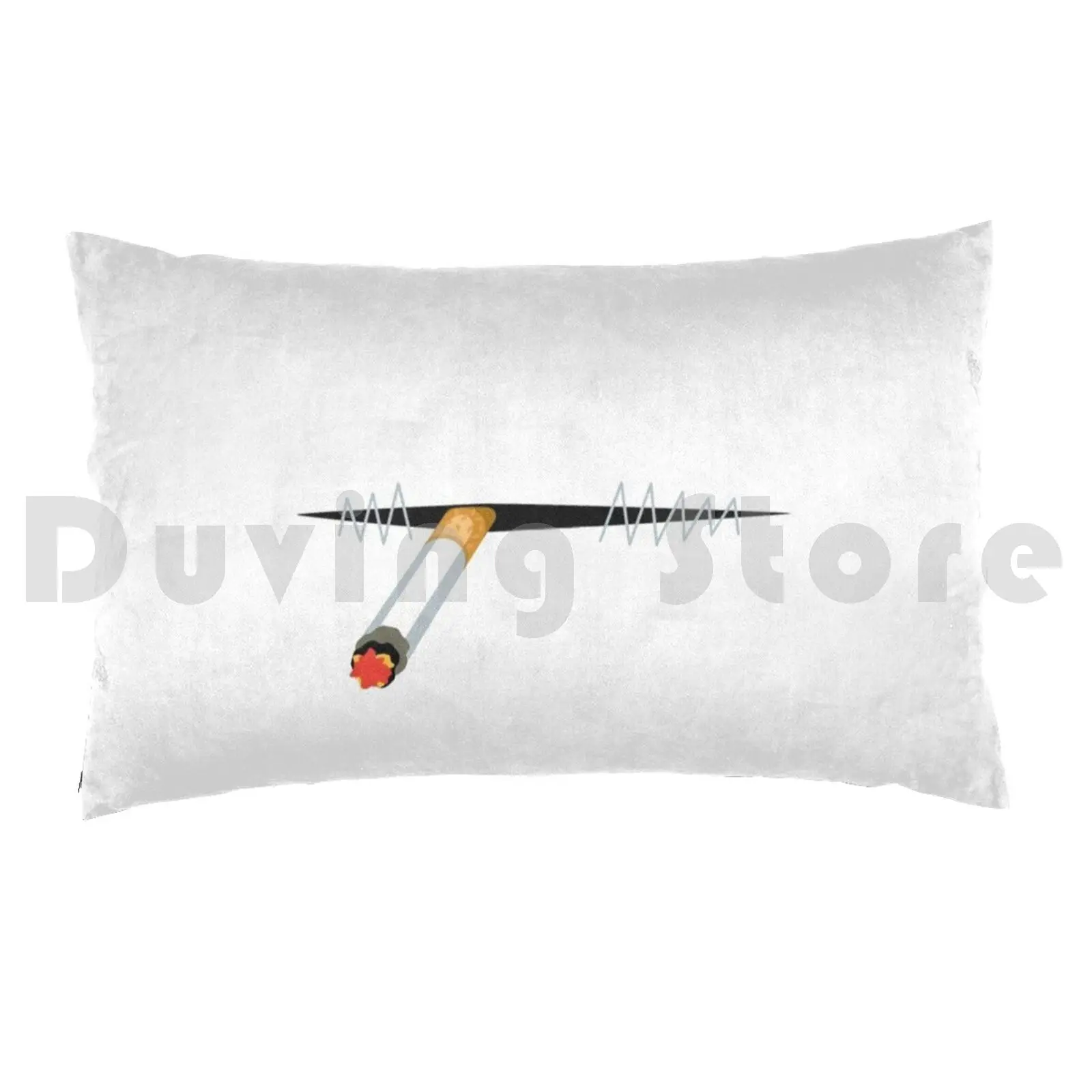 Smoking Cigarette Humorous Funny Pillow Case Printed 50x75 Smoking Cigarette Funny Cute For Smoker Fun Fun