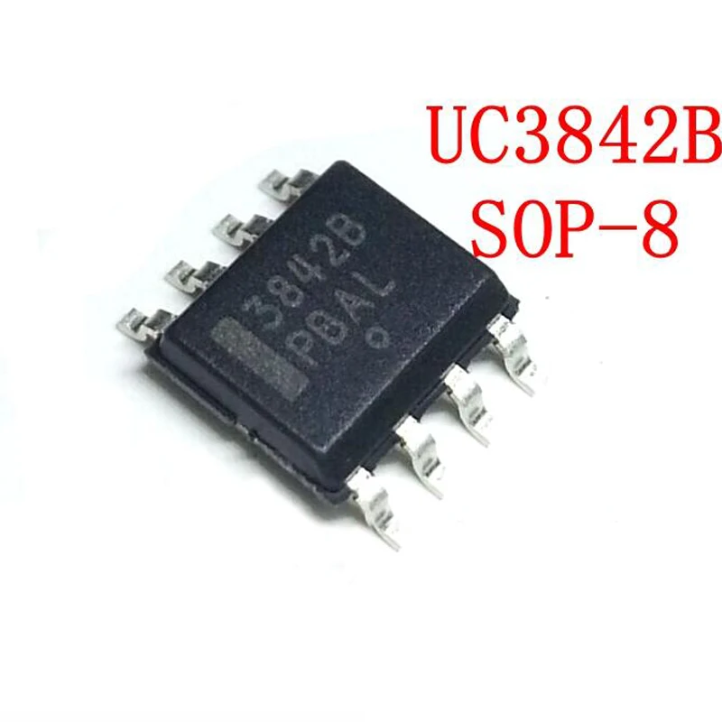 10PCS UC3842 SOP8 3842B SOP UC3842A UC3842B 3842 SOP-8 SMD new and original IC Chipset