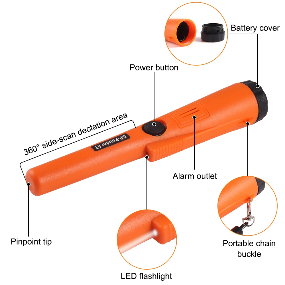 Factory Selling GP-Pointer S Metal Detector For Detecting Gold In Garden Desert Beach