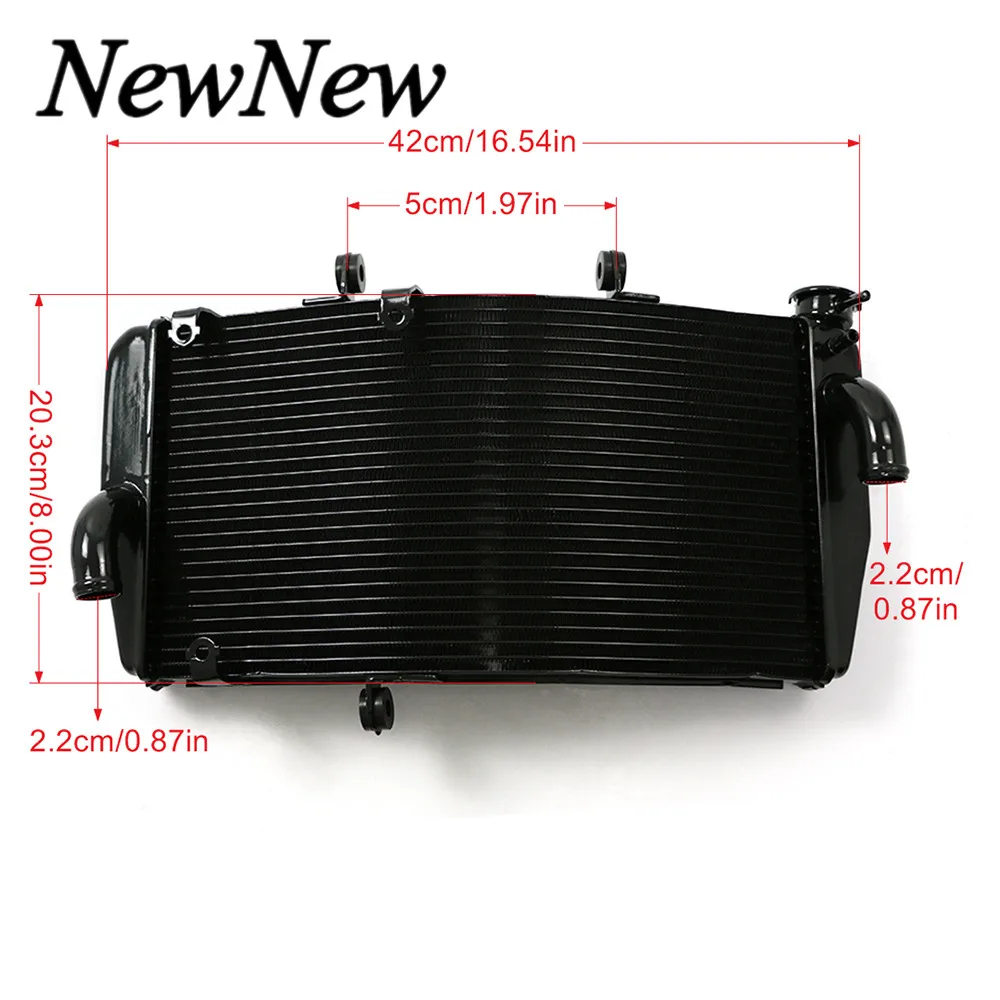 Motorcycle Engine Radiator Water Tank Aluminium Replace Part Cooling Cooler For Honda CBR954RR CBR954 CBR 954 RR 2002 2003 Black