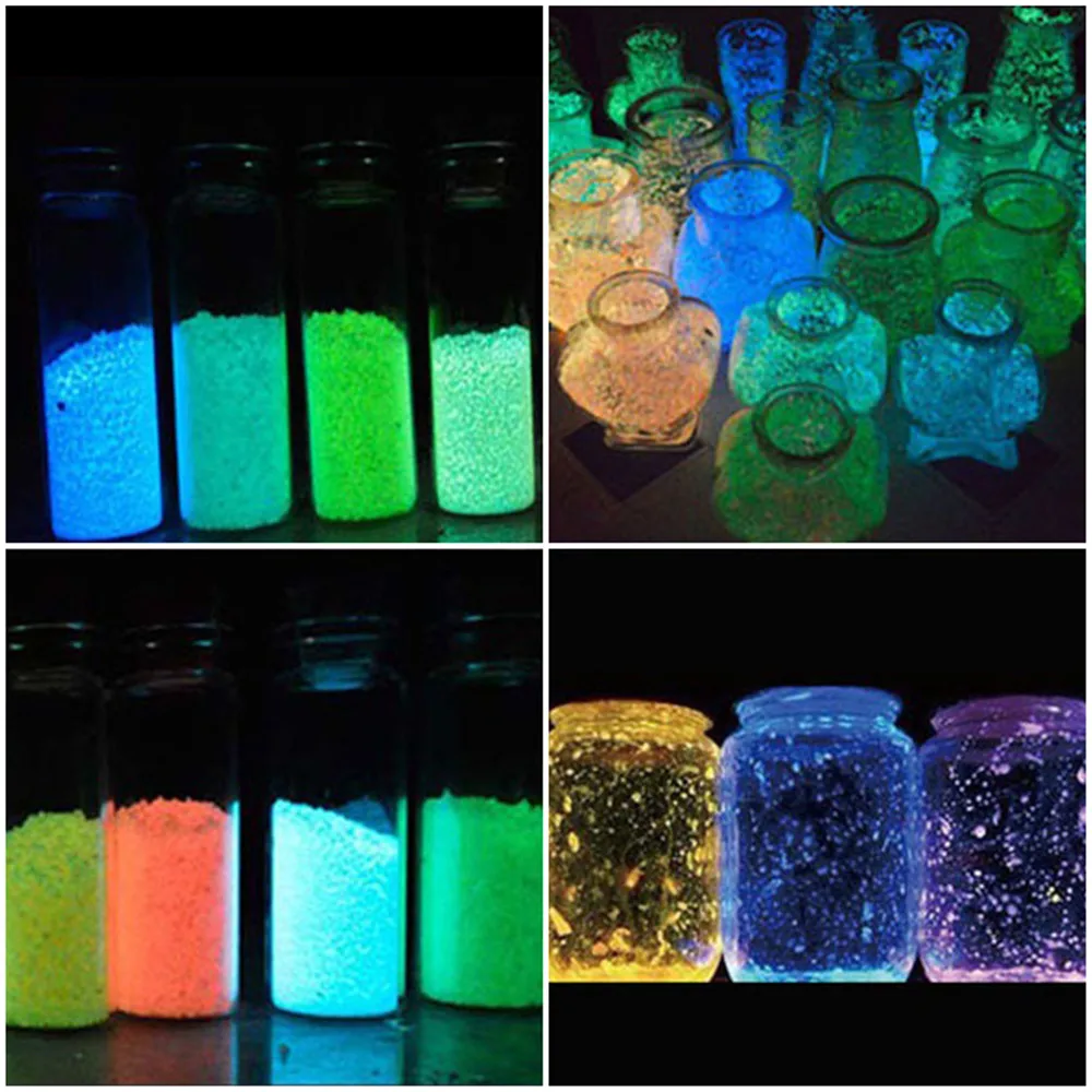 Luminous Sand Fluorescent Particles Glow In Dark Particles Aquarium Wishing Bottle Fish Tank Party DIY Decoration Luminous Stone