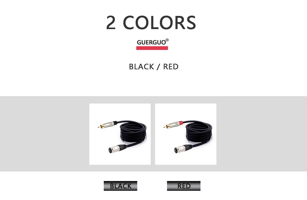 RCA-Stecker, glattes silbernes Stecker auf 3-poliges XLR-Stecker-Kabel, XLR auf Aux-Kabel für ausgewogene Mikrofon-Verbindung, Zoll-Kabel für AMP – Detail 7