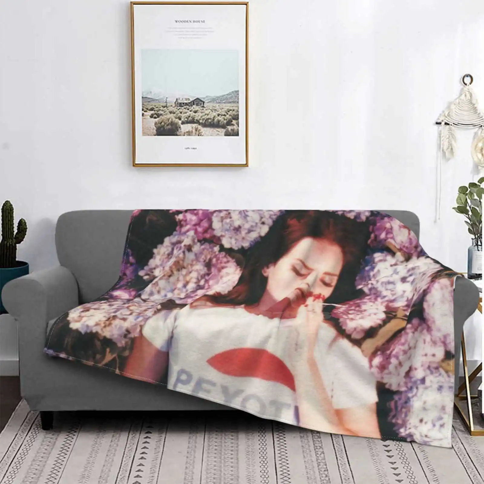 Lana Enjoy On The Flowers Air Conditioning Blanket Fashion Soft Blanket Young 2020 Del Rey Glamour Beautiful Love Singer