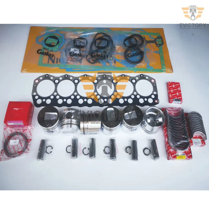 For HINO EH700 EH700T EH700-T rebuild kit connecting rod piston ring liner gasket bearing