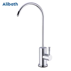 Filtered Kitchen Faucet Chrome Plated 1/4 Inch Connect Hose 360 Degree Rotation Filters Purifier Direct Drinking Tap Sink.