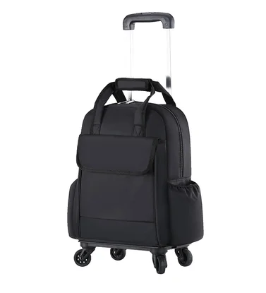 20 Inch Vrouwen Reizen Trolley Tassen Vrouw Handbagage Hand Luggae Tas Rolling Tassen Vrouwen Cabine Wielen Rugzak met Wielen