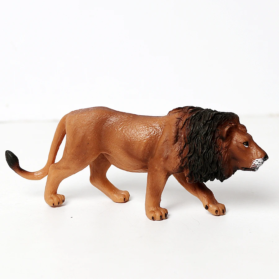 Simulated Plastic Wild Animals Model Africa Lion,Congo Lion, Cape Lion Action Figure for Collection Science Educational Figurine