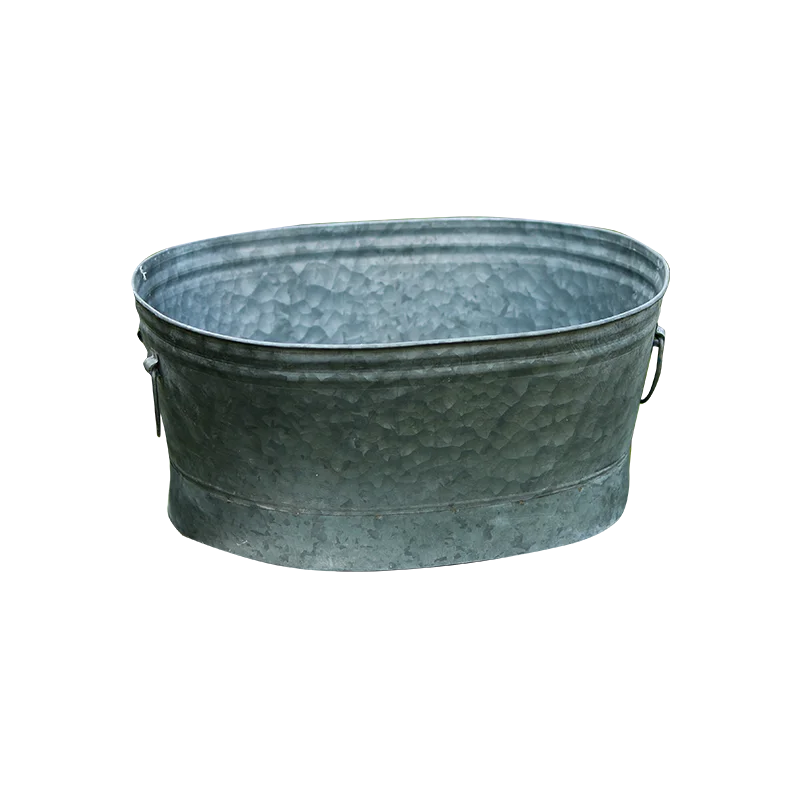 Galvanized Handmade Tin Bucket Planter