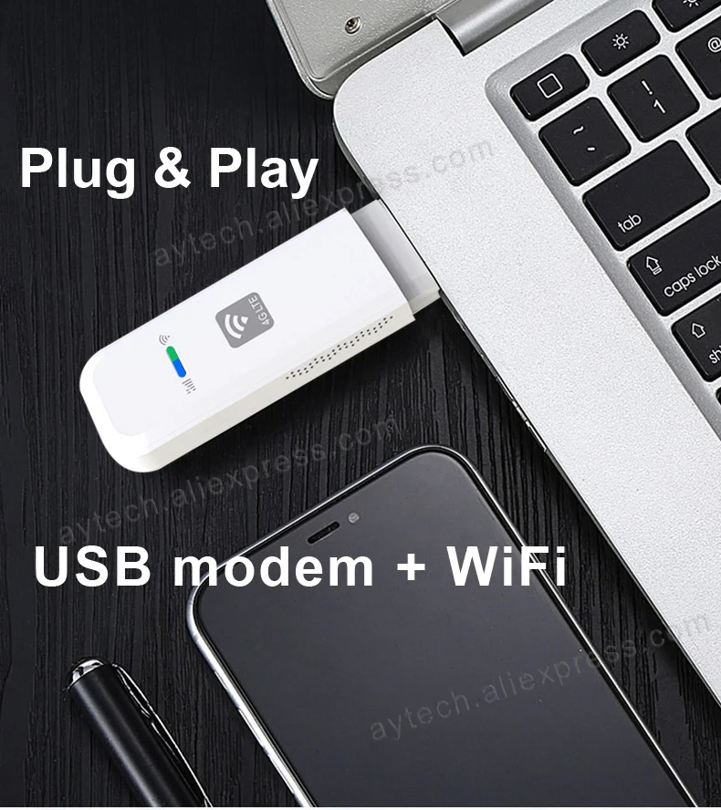 Imagem -06 - Hosaya-roteador Wi-fi Portátil Americano Modem 4g Cartão Sim Nano Lte Usb Bolso Hotspot Antena Dongle Wi-fi