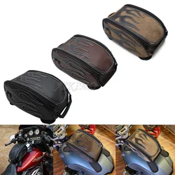 Motorrad PU Leder Wasserdicht Öl Kraftstoff Tank Magnetic Travel Tasche für Honda CM500 Yamaha Suzuki Harley Sportster BMW