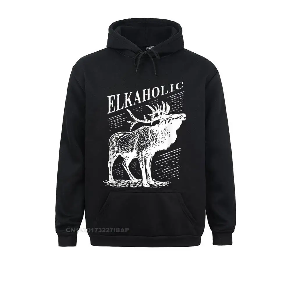 

Funny Elk Hunting Shirt Elkaholic For Hunters Hoodie Mens Sweatshirts 3D Style Hoodies Funky Chinese Style Sportswears