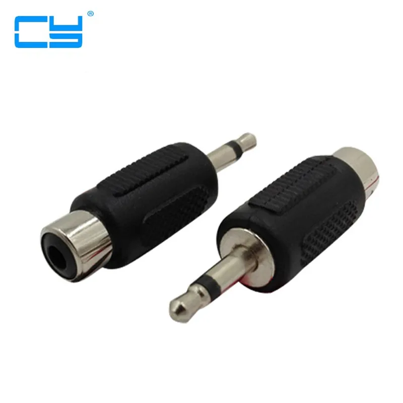 

10pcs 3.5mm stereo Plug male to AV RCA Socket Female Audio extension connector Adapter
