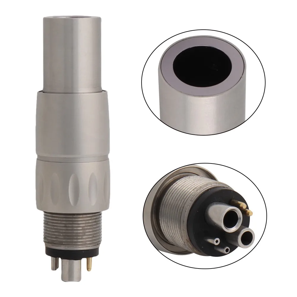 

Dental Coupling 6Holes M6 Coupler/Adaptor for Dental LED Fibre Optic High Speed Handpiece Dental Air Turbine Fit S-MAX M600L