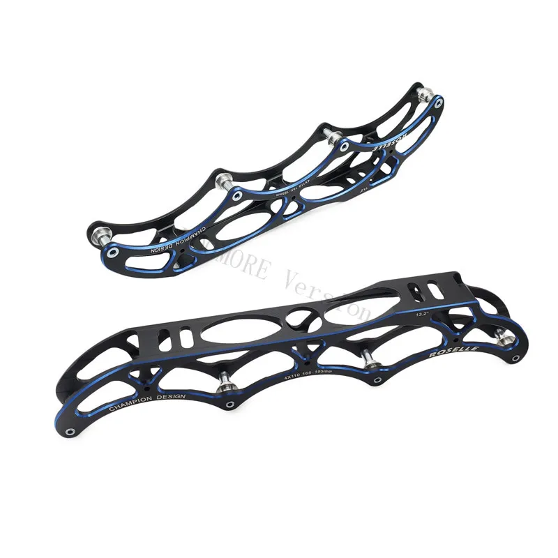 Ultralight 7075 Aluminum Alloy CNC Inline Speed Base with 4*110mm 110mm Race Roller Skates Frame 110 Chassis 195mm Mount 13.2\'\'