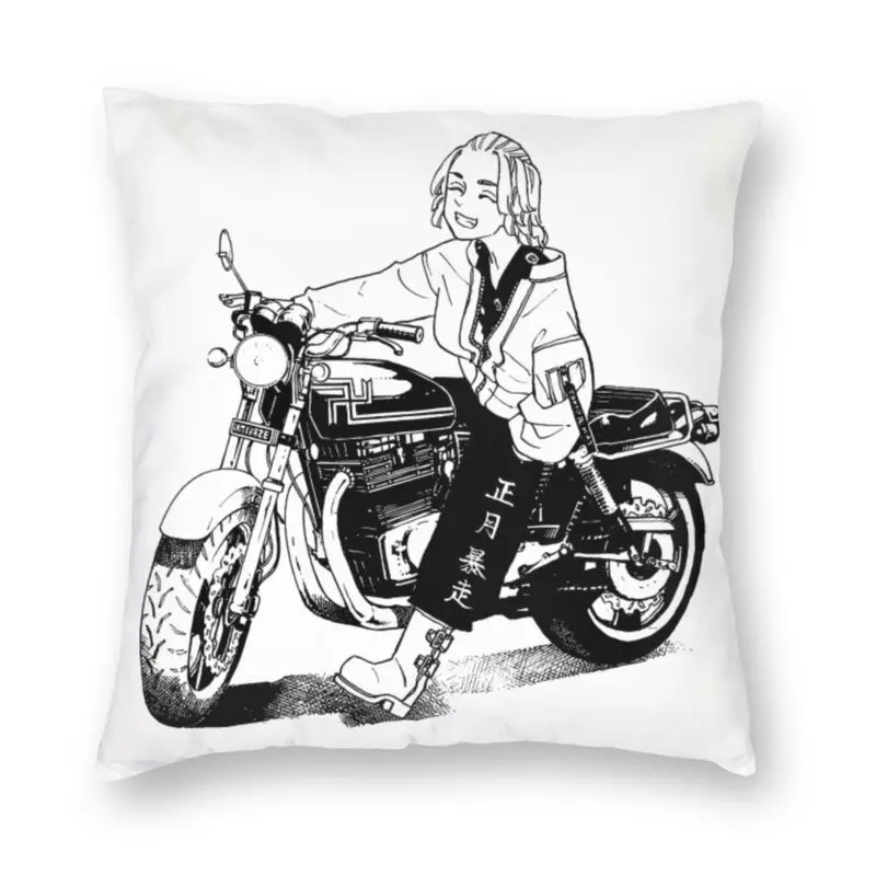 Cool Tokyo Revengers Mikey Pillow Case Home Decor 3D Double-sided Printing Sano Tokyo Anime Manga Cushion Cover for Sofa