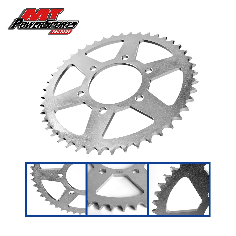 Motorcycle Rear Sprocket For Kawasaki ZX-6R Ninja Z650 Z750 ABS Z800 EX650 EN650 KLE650 Versys 520 Chains Steel Alloy Sprocket