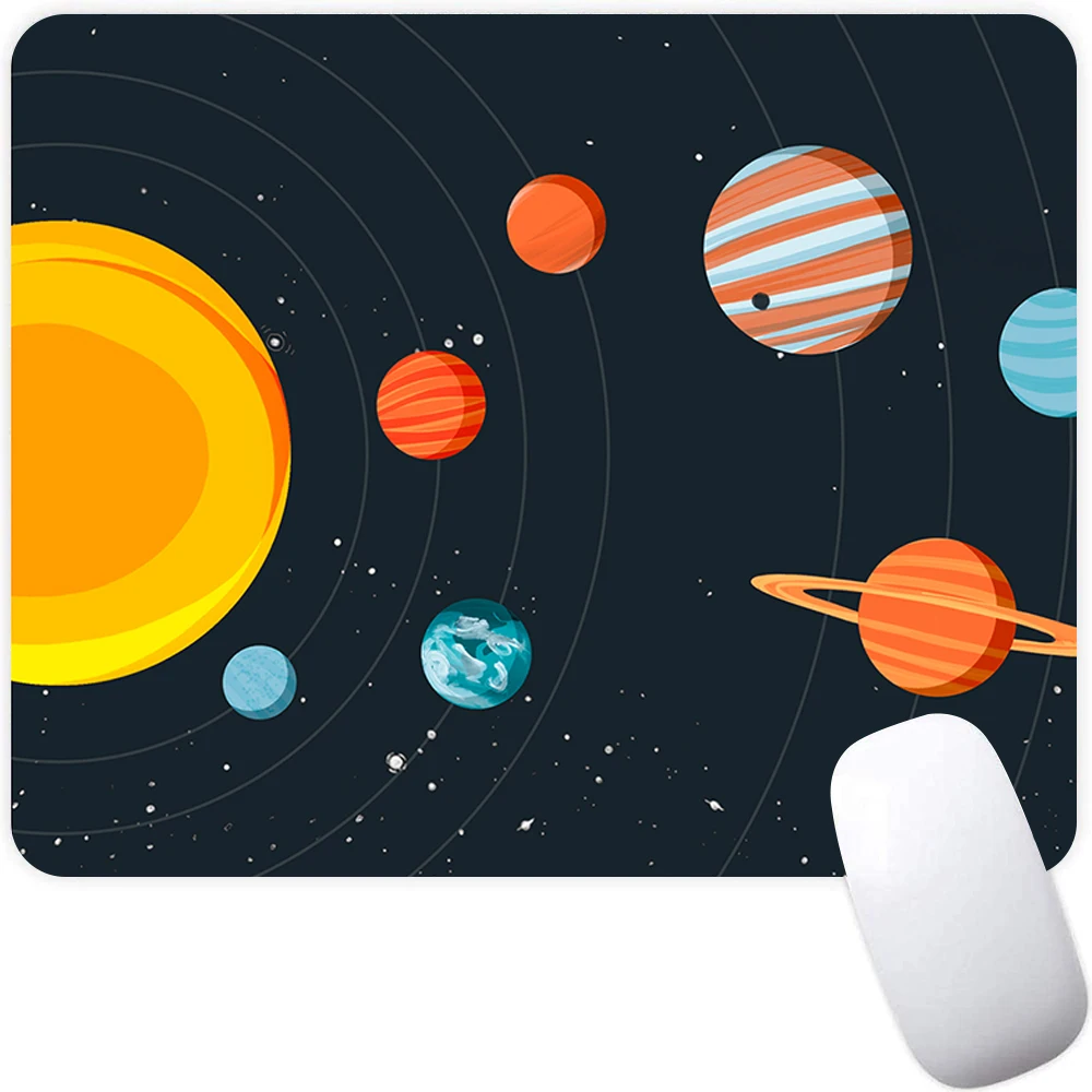 الخيال العلمي النظام الشمسي لوحة ماوس الألعاب الصغيرة الكمبيوتر ماوس ألعاب ماوس حصيرة الكمبيوتر المحمول ماوس السجاد لوحة المفاتيح حصيرة مكتب الوسادة