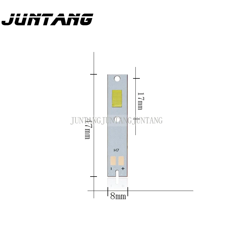 2pcs CSP car headlight 3570LED lamp beads high-brightness ceramic lamp beads 30W can be welded 3570 H1/H3/H4/H7 copper substrate