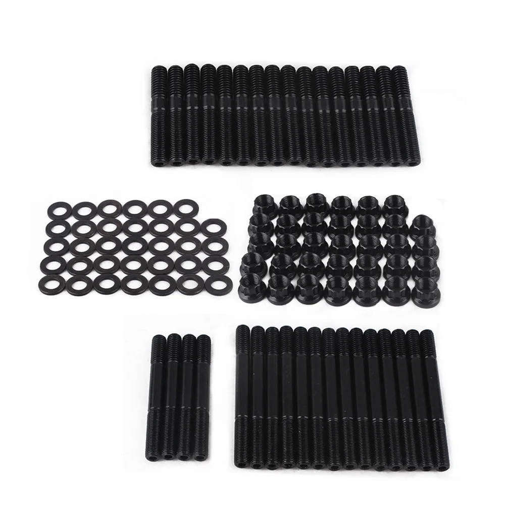 RASTP-SBC Head Stud Kit for Alum or Iron Heads SBC Head Studs # 1525-Stud/ 279.1001 Cylinder Head Fasteners RS-XZZ055