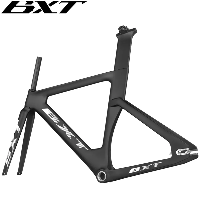 Full Carbon Track Bicycle Frame 700C Carbon Track Bike Frame Set With Fork Seatpost Carbon Fixed Gear Track Racing Bicycle Frame
