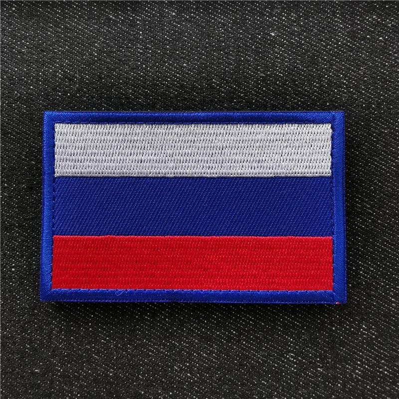 National Flag Badges Embroidery Patches for Clothes Sewing Supplies Decorative Stickers Clothing Velcroing DIY