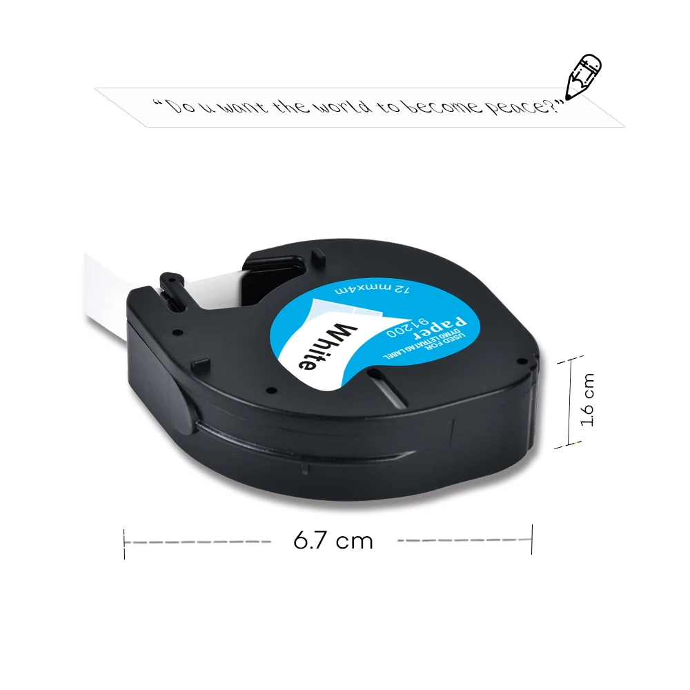 10 шт., ярлыки для принтера, 12 мм