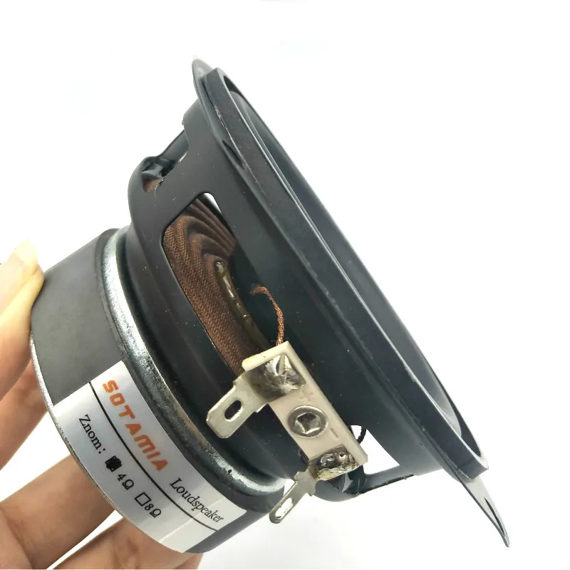 SOTAMIA 1Pc 4 Inch Midrange Woofer Sound Speaker 4 Ohm 30W Glass Fiber Rubber Edge Loudspeaker DIY Bluetooth Audio Music Speaker