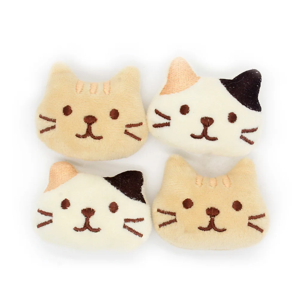 10Pcs/lot Cute little cat cartoon doll patches appliques for DIY headwear hair clip accessories shoes and socks accessories