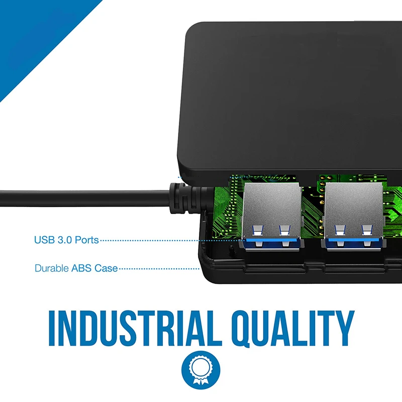 USB-концентратор Тип C 3,1 3,0, 4 порта USB с адаптером питания для xiaomi macbook air pro, аксессуары для ноутбуков и компьютеров, разветвитель